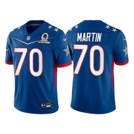 Mens Dallas Cowboys #70 Zack Martin 2022 Royal NFC Pro Bowl Stitched Jersey