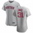 Boston Red Sox #31 Austin Brice Mens Nike Gray Road 2020 Authentic Team MLB Jersey