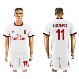 AC Milan #11 L.Ocampos Away Soccer Club Jersey
