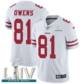 Nike San Francisco 49ers #81 Jordan Matthews White Super Bowl LIV 2020 Mens Stitched NFL Vapor Untouchable Limited Jersey