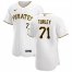 Pittsburgh Pirates #71 Nik Turley Mens Nike White Home 2020 Authentic Player MLB Jersey