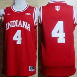Indiana Hoosiers 4 Victor Oladipo Big 10 Patch Red NCAA Basketball Jerseys