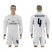 Real Madrid #4 Sergio Ramos White Home Long Sleeves Soccer Club Jersey