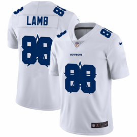 Dallas Cowboys #88 CeeDee Lamb White Mens Nike Team Logo Dual Overlap Limited NFL Jersey