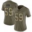 Nike Los Angeles Chargers #59 Nick Vigil Olive/Camo Womens Stitched NFL Limited 2017 Salute To Service Jersey