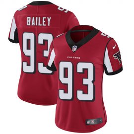 Nike Atlanta Falcons #93 Allen Bailey Red Team Color Womens Stitched NFL Vapor Untouchable Limited Jersey