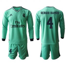 Real Madrid #4 Sergio Ramos Third Long Sleeves Soccer Club Jersey