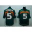 Miami Hurricanes 5 JOHNSON green NCAA Jerseys