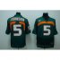 Miami Hurricanes 5 JOHNSON green NCAA Jerseys