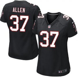 Nike Atlanta Falcons #37 Ricardo Allen Black Alternate Womens Stitched NFL Elite Jersey