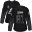 Adidas Tampa Bay Lightning #81 Erik Cernak Black 2022 Stanley Cup Final Patch Womens Alternate Authentic Stitched NHL Jersey Womens
