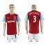 West Ham United #3 Cress Well Home Soccer Club Jersey