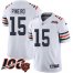 Nike Chicago Bears #15 Eddy Pineiro White Alternate Mens Stitched NFL Vapor Untouchable Limited 100th Season Jersey