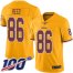 Nike Washington Football Team #86 Jordan Reed Gold Mens Stitched NFL Limited Rush 100th Season Jersey