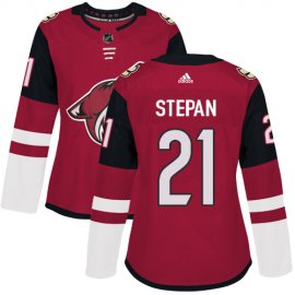 Adidas Arizona Coyotes #21 Derek Stepan Maroon Home Authentic Womens Stitched NHL Jersey