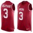 Nike San Francisco 49ers #3 C.J. Beathard Red Team Color Mens Stitched NFL Limited Tank Top Jersey