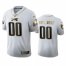 Philadelphia Eagles Custom Mens Nike White Golden Edition Vapor Limited NFL 100 Jersey