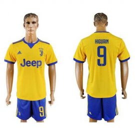 Juventus #9 Higuain Away Soccer Club Jersey