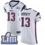 Nike New England Patriots #13 Phillip Dorsett White Super Bowl LIII Bound Mens Stitched NFL Vapor Untouchable Elite Jersey