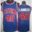 Detroit Pistons 40 Bill Laimbeer Blue Hardwood Classics Revolution 30 NBA Jerseys Cheap