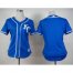 Kansas City Royals Blank Blue Alternate 2 Womens Stitched MLB Jersey