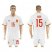 Spain #15 Nacho Away Soccer Country Jersey