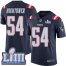 Nike New England Patriots #54 Donta Hightower Navy Blue Super Bowl LIII Bound Youth Stitched NFL Limited Rush Jersey