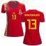 Womens Spain #13 Arrizabalaga Red Home Soccer Country Jersey