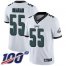 Nike Philadelphia Eagles #55 Brandon Graham White Mens Stitched NFL 100th Season Vapor Limited Jersey