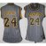 Cheap Women Los Angeles Lakers 24 Kobe Bryant Grey Static Fashion Swingman NBA Jersey