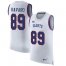 Nike New York Giants #89 Mark Bavaro White Mens Stitched NFL Limited Rush Tank Top Jersey