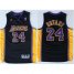 Los Angeles Lakers 24 Kobe Bryant Black Revolution 30 Swingman NBA Jerseys Purple Number 2013 New Style Cheap