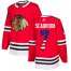 Adidas Chicago Blackhawks #7 Brent Seabrook Red Home Authentic USA Flag Stitched NHL Jersey