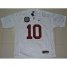 Alabama Crimson Tide 10 AJ McCarron White 2012 BCS Patch College Football Jersey
