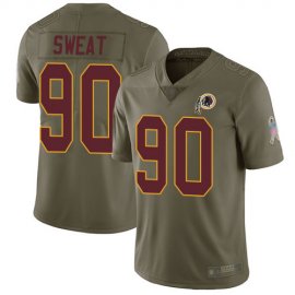 Nike Washington Football Team #90 Montez Sweat Olive Youth Stitched NFL Limited 2017 Salute to Service Jersey