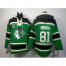Chicago Blackhawks #81 Marian Hossa Green St. Patricks Day McNary Lace Hoodie Stitched NHL Jersey