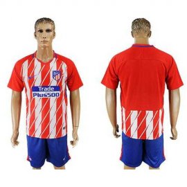 Atletico Madrid Blank Home Soccer Club Jersey