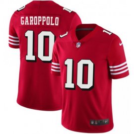 Nike San Francisco 49ers #10 Jimmy Garoppolo Red Team Color Mens Stitched NFL Vapor Untouchable Limited II Jersey