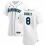 Seattle Mariners #8 Jake Fraley Mens Nike White Home 2020 Authentic Player MLB Jersey