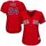 Boston Red Sox #24 David Price Red Alternate Womens Stitched MLB Jersey
