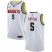 Mens Nike Denver Nuggets #5 Will Barton White NBA Swingman Association Edition Jersey