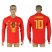 Belgium #10 E.HAZARD Home 2018 FIFA World Cup Long Sleeve Thailand Soccer Jersey