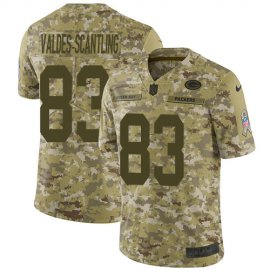 Nike Green Bay Packers #83 Marquez Valdes-Scantling Camo Mens Stitched NFL Limited 2018 Salute To Service Jersey