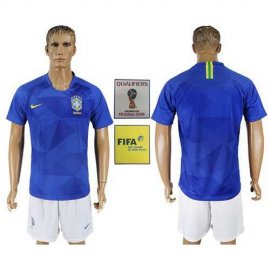 Brazil Blank Away Soccer Country Jersey