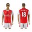 Arsenal #18 Monreal Home Soccer Club Jersey