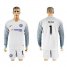 Chelsea #1 Cech White Goalkeeper Long Sleeves Soccer Club Jersey