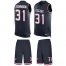 Nike Houston Texans #31 David Johnson Navy Blue Team Color Mens Stitched NFL Limited Tank Top Suit Jersey