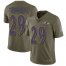 Nike Baltimore Ravens #29 Earl Thomas III Olive Mens Stitched NFL Limited 2017 Salute To Service Jersey