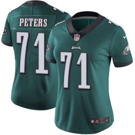 Nike Philadelphia Eagles #71 Jason Peters Midnight Green Team Color Womens Stitched NFL Vapor Untouchable Limited Jersey