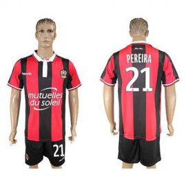 OGC Nice #21 Pereira Home Soccer Club Jersey